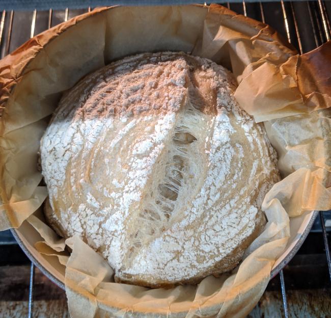 Par-baked loaf 